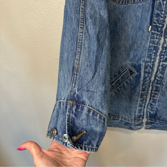Vintage L.A. Blues Hooded Denim Jacket - Picture 13 of 16